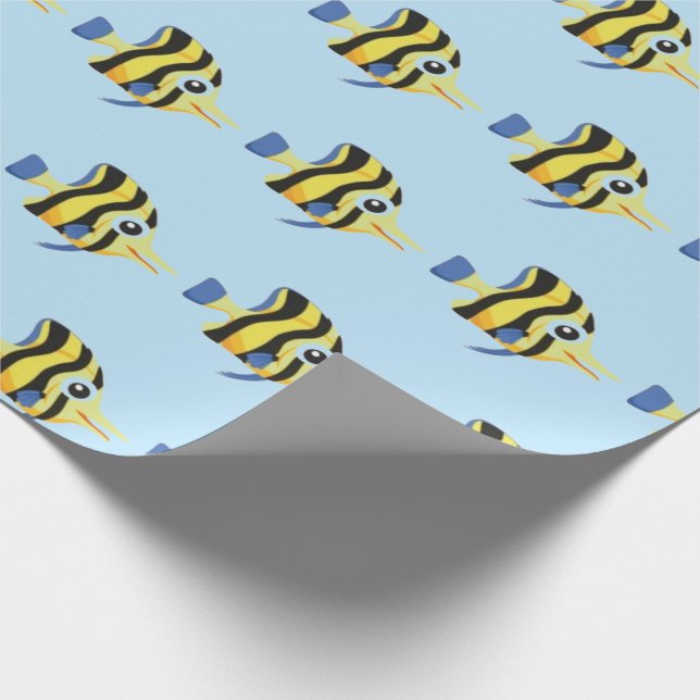 Ocean Fish Wrapping Paper (Corner)