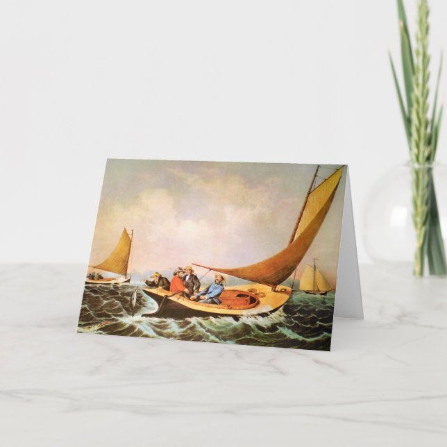 Ocean Fishing Greeting Card (Front)