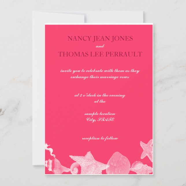 Ocean Floor Invitation (Front)