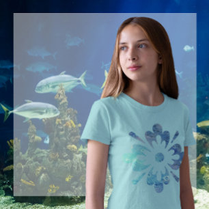 Ocean Floor Topography Ornament T-Shirt