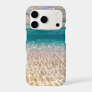 Ocean Floor Wild and Free Summer Beach iPhone Case