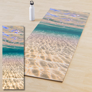 Ocean Floor Wild and Free Summer Beach  Yoga Mat