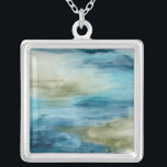 Ocean Flow II Silver Plated Necklace<br><div class="desc">Home Décor</div>