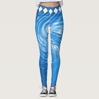Ocean Flow Wavy Circle Leggings