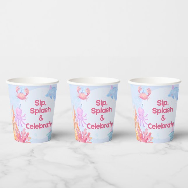 Ocean Friends Birthday Party Cup (Multi)