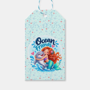 Ocean Friends Mermaid & Dolphin Gift Tags