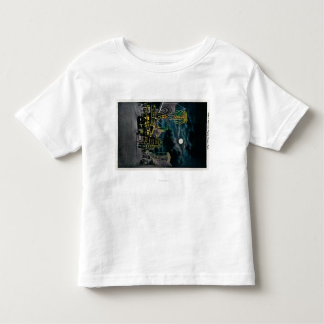 Ocean Front at Night, Ocean Park Toddler T-Shirt (Front)