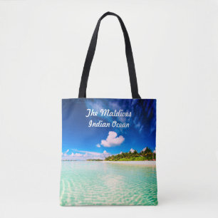 Ocean Front Water View  Maldives Indian Ocean Tote Bag