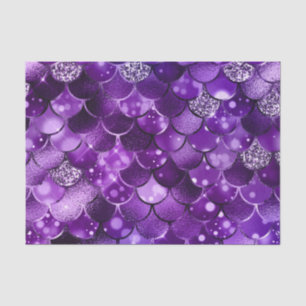 Ocean Glamour Colourful Fish Scales Pattern Tissue Paper