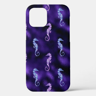 Ocean Glamour Colourful Sea Horse Pattern iPhone 12 Case