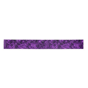 Ocean Glamour Metallic Deep Purple Shimmer Glitter Satin Ribbon