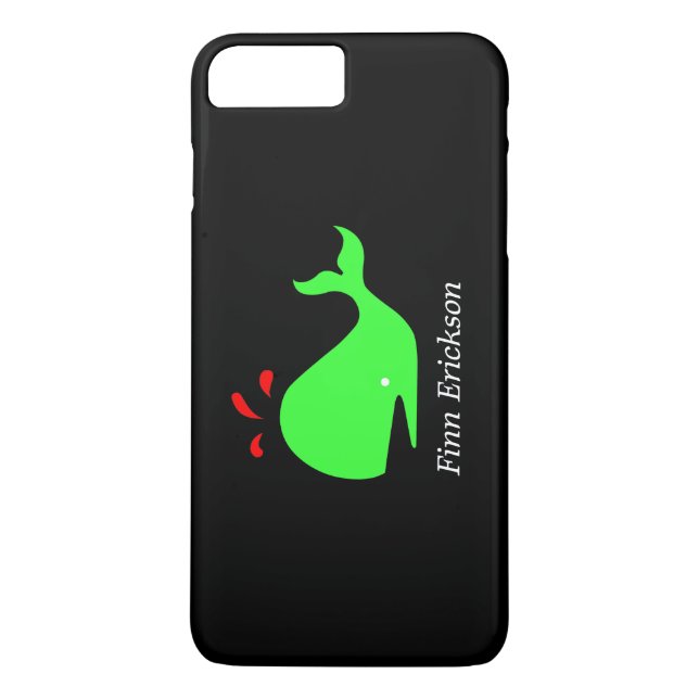 Ocean Glow_Big Spouty Whale_personalized Case-Mate iPhone Case (Back)