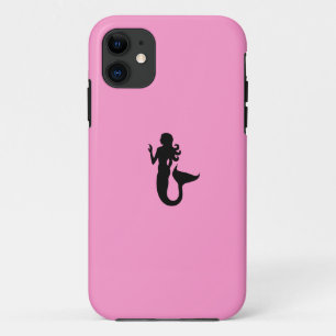 Ocean Glow_Black-on-Pink Mermaid Case-Mate iPhone Case