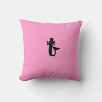 Ocean Glow_Black-on-Pink Mermaid