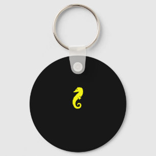 Ocean Glow_Yellow Seahorse Key Ring