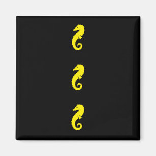 Ocean Glow_Yellow Seahorse Magnet