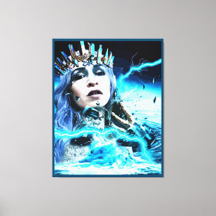 Ocean Goddess Fantasy Abstract Art  Canvas Print