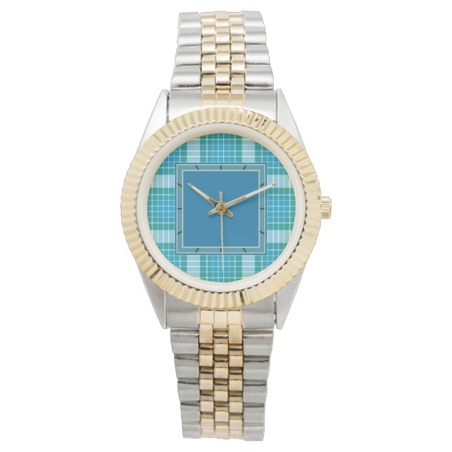 Ocean Grid Plaid Watch (Front)