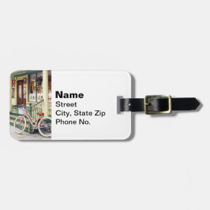 Ocean Grove NJ– Bicycle in Front of Ice Cream Shop Luggage Tag