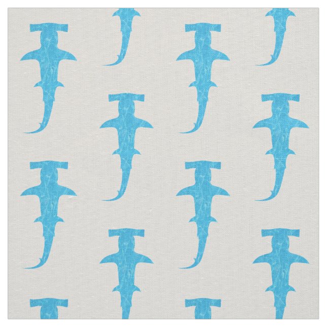 Ocean Hammerhead Shark Fabric (Swatch)