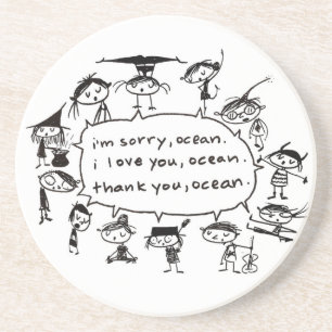 ocean healing blessing coaster