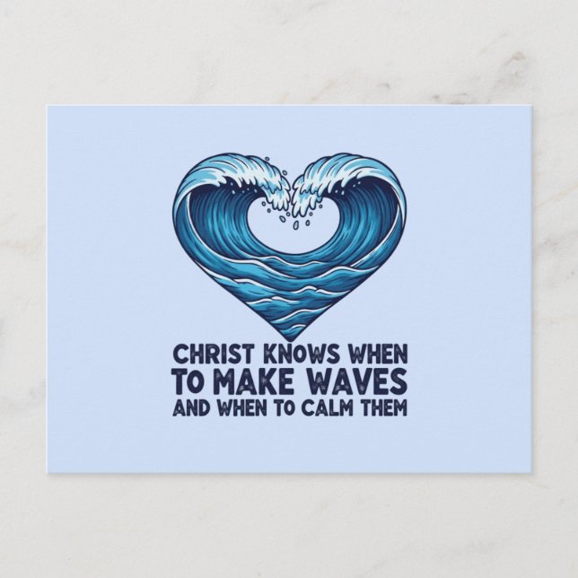  Ocean Heart: Divine Wisdom Postcard (Front)