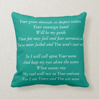 Ocean-Hillsong United Lyrics Pillow