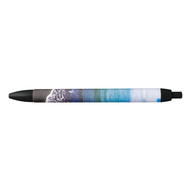 Ocean Horizon Seascape Black Ink Pen (Front)