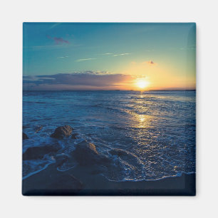 Ocean Horizon Sunset Magnet