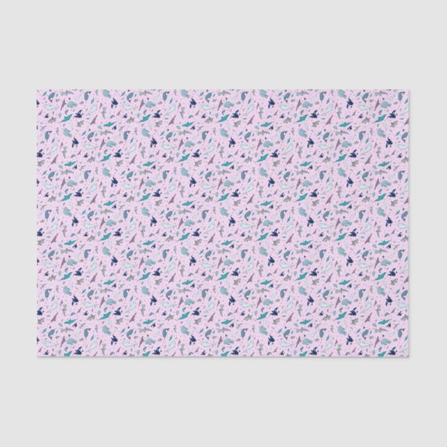 Ocean in Pink Tissue Paper (Front)
