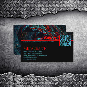 Ocean Inferno Metalsmith Welding Business Card