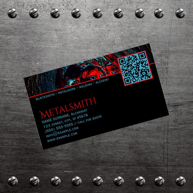 Ocean Inferno Metalsmith Welding Magnetic Business Card (Creator Uploaded)