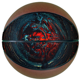 Ocean Inferno Red Glow Basketball