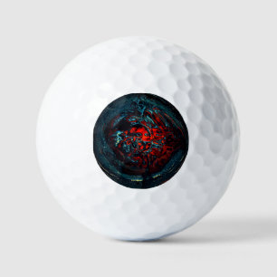 Ocean Inferno Red Glow Golf Balls