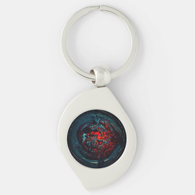 Ocean Inferno Red Glow Key Ring (Front)
