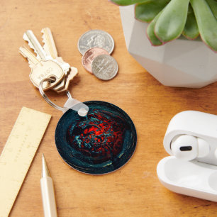 Ocean Inferno Red Glow Key Ring