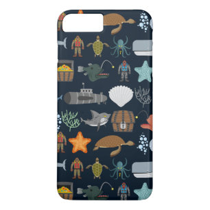 Ocean Inhabitants Pattern 1 Case-Mate iPhone Case