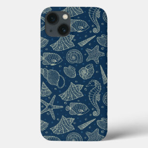Ocean Inhabitants Pattern 2 iPhone 13 Case