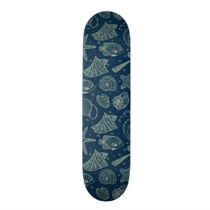 Ocean Inhabitants Pattern 2 Skateboard