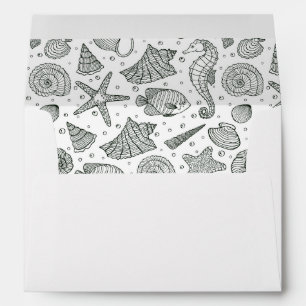 Ocean Inhabitants Pattern 3 Envelopes