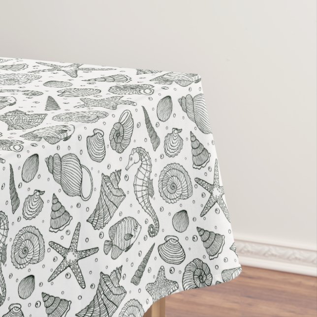 Ocean Inhabitants Pattern 3 Tablecloth (In Situ)