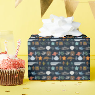 Ocean Inhabitants Pattern Wrapping Paper