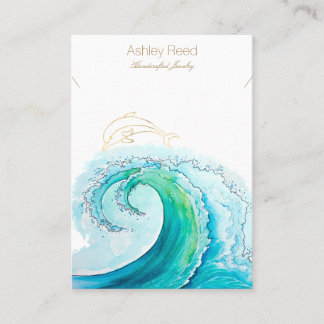 Ocean Inspired Jewelry Display Card