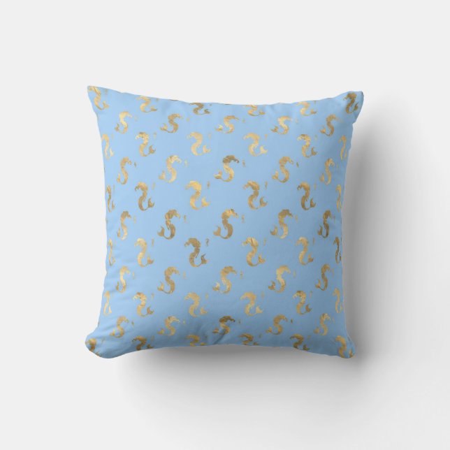 "Ocean Inspired Paper" "Fantasy Mermaid Background Cushion (Front)