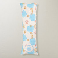 Ocean-Inspired Paw Print Pattern with Seahorses 2