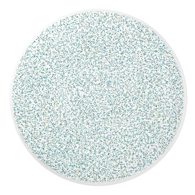 Ocean Inspired Speckled Dots  Ceramic Knob (Front)