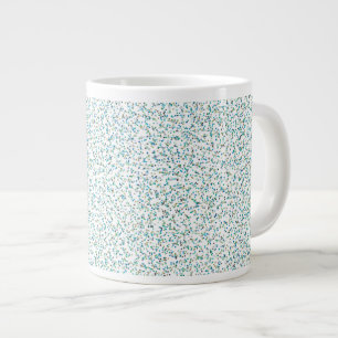 Ocean Inspired Speckled Dots Large Coffee Mug
