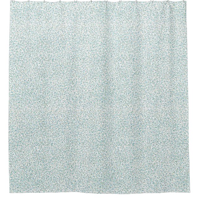 Ocean Inspired Speckled Dots  Shower Curtain (Front)