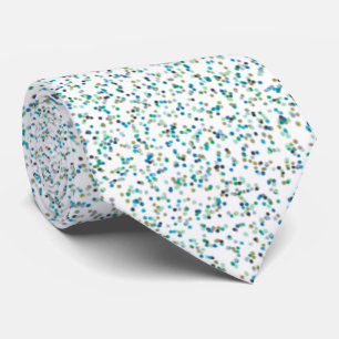 Ocean Inspired Speckled Dots  Tie