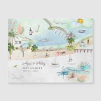 Ocean Isle Beach | North Carolina Illustrated Map